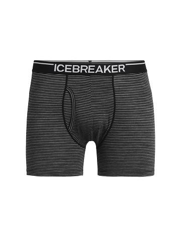 Sous Vêtement Icebreaker Merino Anatomica Boxers With Fly Homme Grise | FR 1306PJJQ